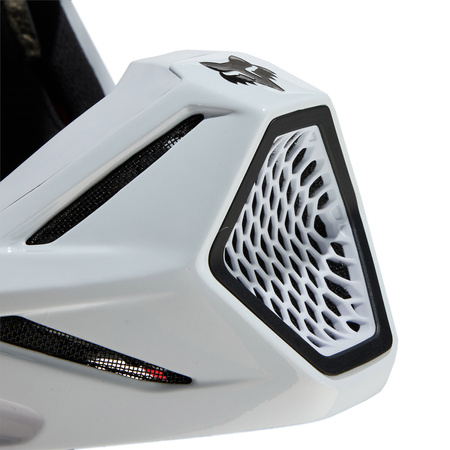 KASK MOTOCYKLOWY FOX V3 RS CARBON SOLID WHITE M