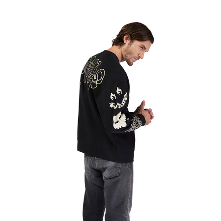 BLUZA FOX HELLO FUTURE OVERSIZED CREW BLACK XL