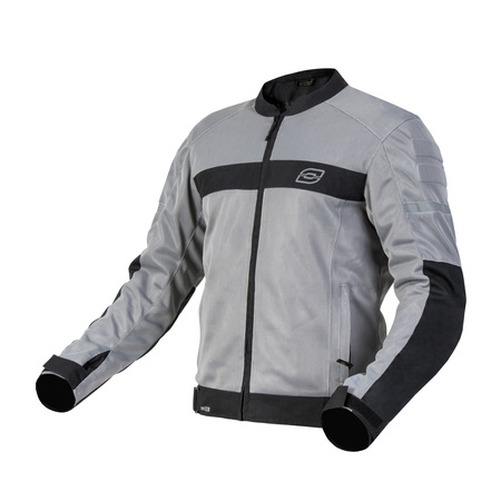 KURTKA MOTOCYKLOWA TEKSTYLNA OZONE DART SILVER BLACK 7XL
