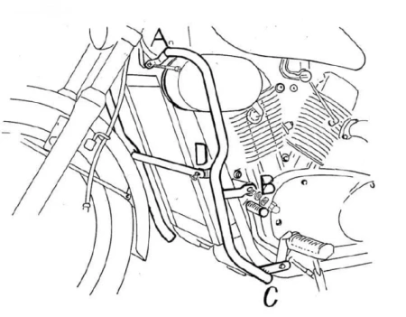 Kawasaki VN 15-Gußrad (1988-1992) Gmol silnika