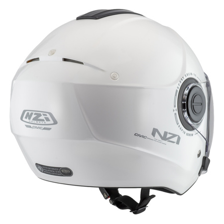 KASK MOTOCYKLOWY NZI CIVIC SOLID NOUVEAU WHITE XS