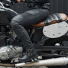 JEANSY MOTOCYKLOWE DAMSKIE OZONE ROXY WAXED BLACK 30/28