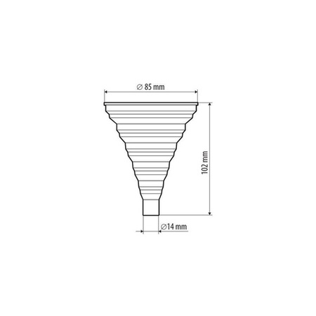 67037  Lampa Składany mini lejek silikonowy