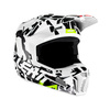 KASK MOTOCYKLOWY Z GOGLAMI JUNIOR LEATT MOTO 3.5 ZEBRA L