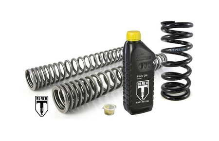 BLACK-T progressive replacement springs for Triumph BONNEVILLE (aussi avec T100) 2001 - 2015