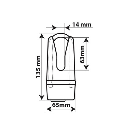 90634 Claw XS, blokada tarczy hamulcowej