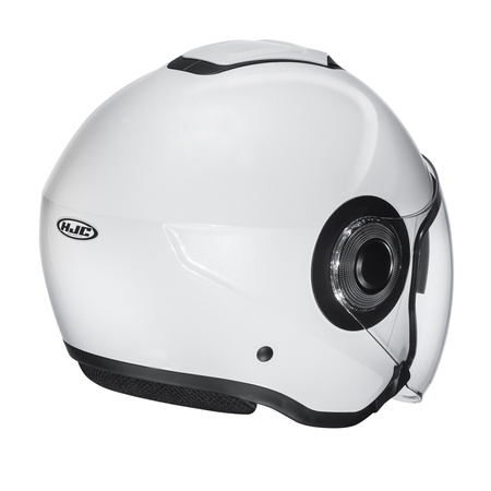 KASK MOTOCYKLOWY HJC I40N SOLID SEMI FLAT PEARL WHITE L