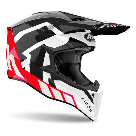 KASK MOTOCYKLOWY AIROH WRAAAP RELOADED RED GLOSS XL