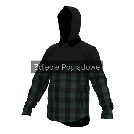 KOSZULA MOTOCYKLOWA REBELHORN SHIFTER BLACK GREEN XS