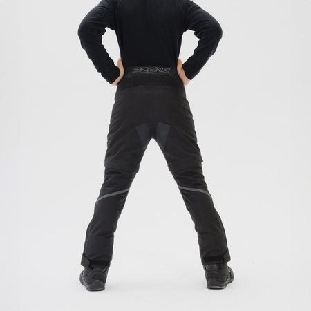 SPODNIE MOTOCYKLOWE TEKSTYLNE JUNIOR OZONE UNION BLACK YM