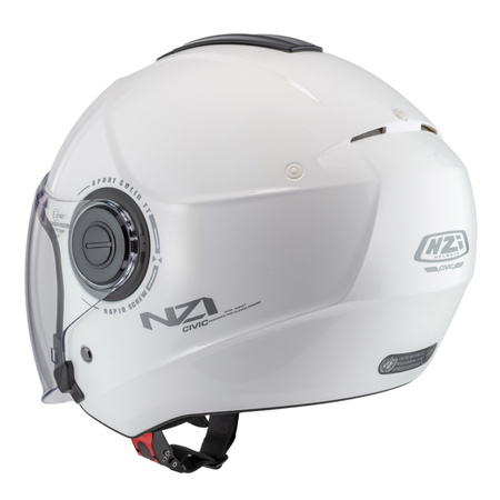 KASK MOTOCYKLOWY NZI CIVIC SOLID NOUVEAU WHITE XS