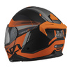 KASK MOTOCYKLOWY NZI COMBI 3 DUO DAILY BLACK ORANGE ANTRACITE MATT S