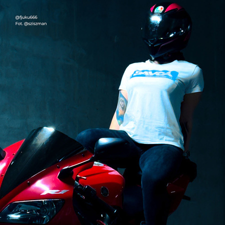 DAVCA T-shirt damski Blue logo