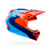 KASK MOTOCYKLOWY BELL MX-10 MIPS WAVE ORANGE BLUE S