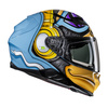 KASK MOTOCYKLOWY HJC F71 MONKEY DJ BLUE ORANGE XL