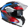 KASK MOTOCYKLOWY NZI GO RIDER STREAM DUO QUADRI BLACK RED BLUE S
