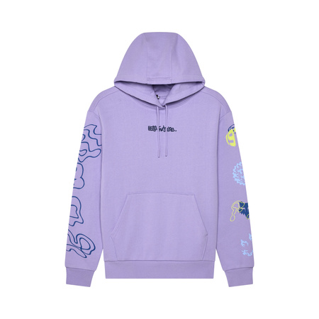 BLUZA Z KAPTUREM FOX LADY HELLO FUTURE FLEECE PO LILAC S