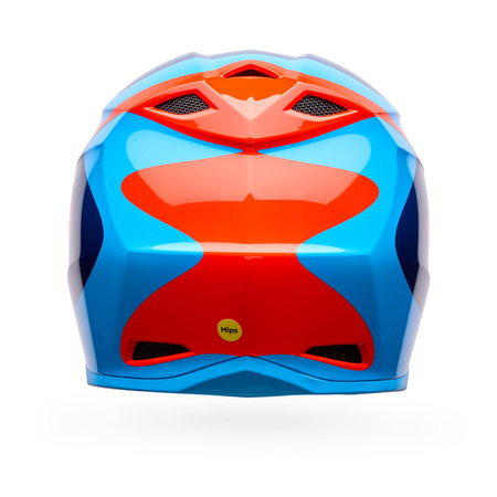 KASK MOTOCYKLOWY BELL MX-10 MIPS WAVE ORANGE BLUE L