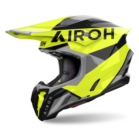 KASK MOTOCYKLOWY AIROH TWIST 3 KING YELLOW GLOSS M