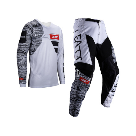 STRÓJ OFFROADOWY BLUZA I SPODNIE LEATT RIDE KIT 3.5 WHITE XXL