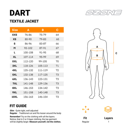 KURTKA MOTOCYKLOWA TEKSTYLNA OZONE DART SILVER BLACK 7XL