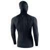 KOSZULKA TERMOAKTYWNA Z KOMINIARKĄ REBELHORN THERM 2 2W1 BLACK GREY XS/S